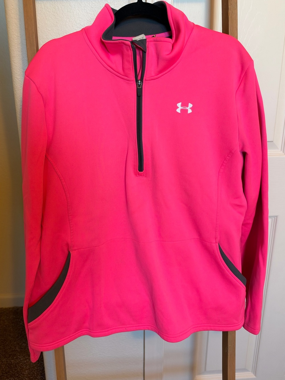 Under Armour Women's Breast Cancer Hot Pink Half-Zip Pullover
